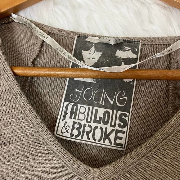 YFP| Dip Dye Ombre Asymmetrical Top Long Sleeve - Picture 3 of 7